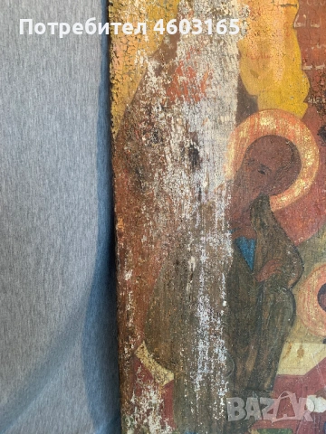 стара голяма икона, снимка 5 - Икони - 53955536