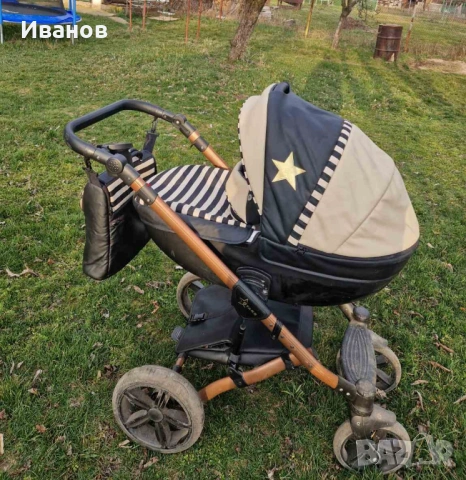 Бебешка количка STARS GOLD DADA PARADISO 2 в 1, снимка 4 - Детски колички - 54295269