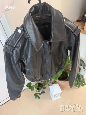 Кожено яке, снимка 2 - Якета - 54080267