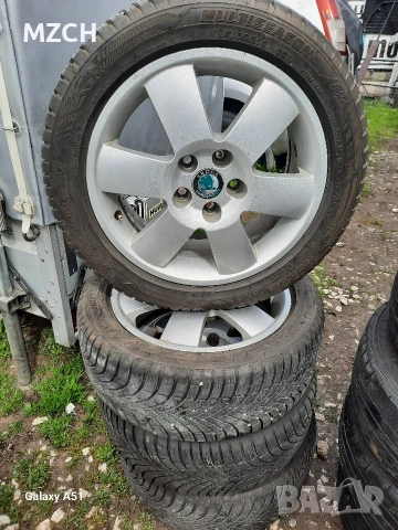 ляти джанти с гуми 5×100,шкода, 15цола , снимка 2 - Гуми и джанти - 54126545