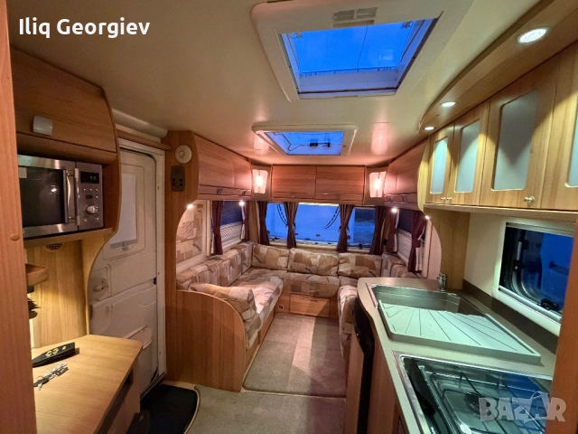 BAILEY PEGASUS-2014г/АЛУМИНИЕВА/ФРЕНСКА СПАЛНЯ/MOVER/ФОРСЕЛТ/ТЕНТА/ДУШ КАБИНА/ТЯГОВ АКУМУЛАТОР, снимка 5 - Каравани и кемпери - 53963920