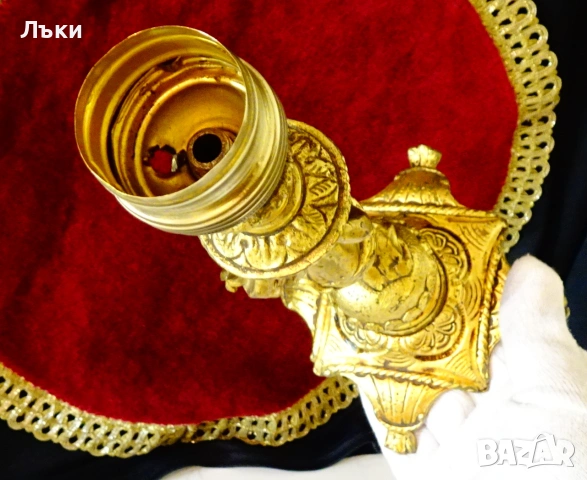 Бронзов свещник Ангел,гълъб,25 см.,670 гр. , снимка 7 - Антикварни и старинни предмети - 55104191