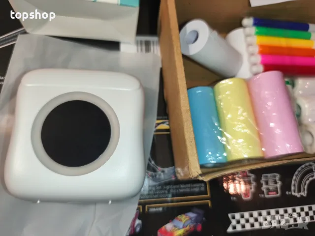 Чисто Нов Преносим джобен термопринтер Portable Mini Printer Bluetooth (богат комплект с хартия и .., снимка 3 - Принтери, копири, скенери - 55674985