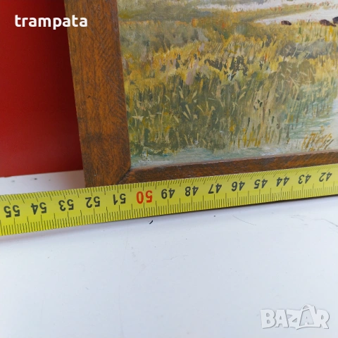 НАЙ ДОБРАТА ОФЕРТАСтара немска картина Подписана  WS (1950-60), снимка 4 - Картини - 54668791