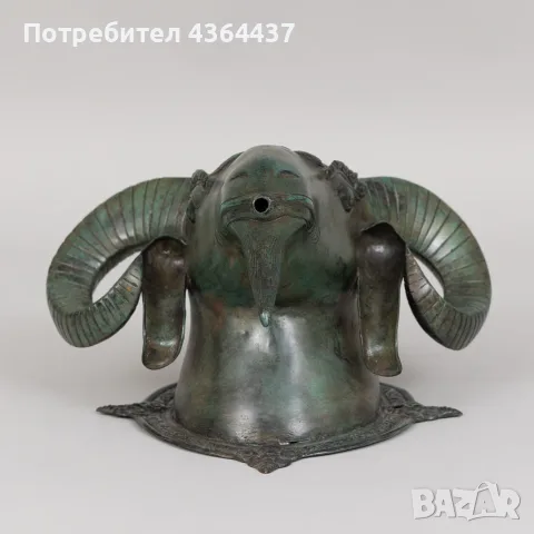 Голяма бронзова глава на елен, фонтан-чешма  от „Арт Галерия“, снимка 6 - Декорация за дома - 55473499