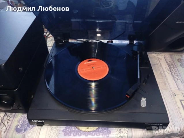 Комплект грамофон Lenco, усилвател,тунер и колони Kenwood , снимка 6 - Аудиосистеми - 55066421
