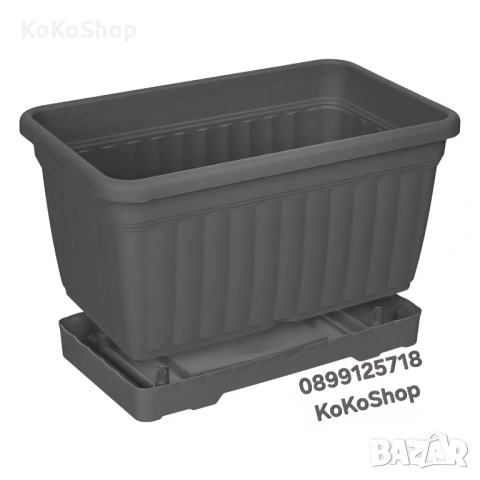 Сандъче за цветя 30,5 × 18,5 × 17 см, сандъче с подложка