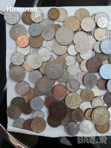 200 броя чужбински монети. БЕЗ ЕВРОЦЕНТОВЕ! , снимка 2 - Нумизматика и бонистика - 54322258