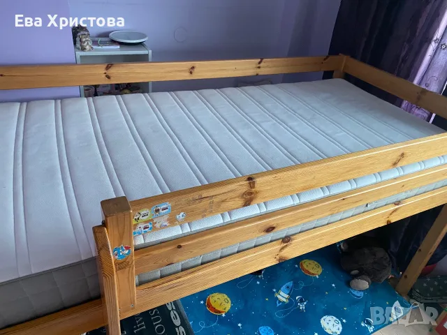 Високо легло Икеа 200/90 , снимка 6 - Спални и легла - 55328997