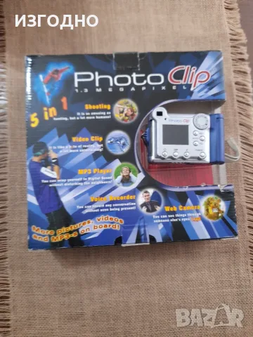 20€ ЦИФРОВ ФОТОАПАРАТ ЗАПАЗЕН ФОТОКЛИП БЪЛГАРСКИ, снимка 2 - Фотоапарати - 55464624