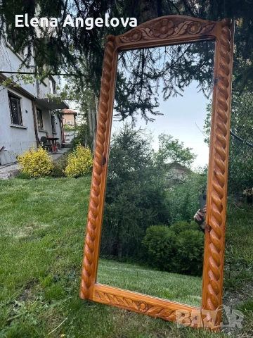 Огледало, дърворезба, снимка 4 - Други - 54335740