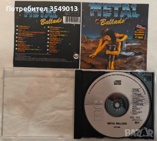 Неофициални cd / цд компакт дискове - нови - VA - Metal Ballads, снимка 8 - CD дискове - 54352308