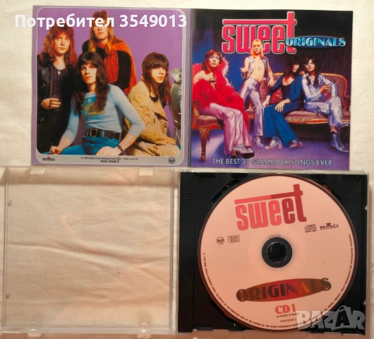 CD / ЦД компакт диск - Sweet - Originals ( The Best 37 Glamrock Songs Ever ) - 1998 [2 CD], снимка 2 - CD дискове - 54429998