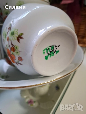 Ретро комплект Български порцелан , снимка 7 - Аксесоари за кухня - 54015167