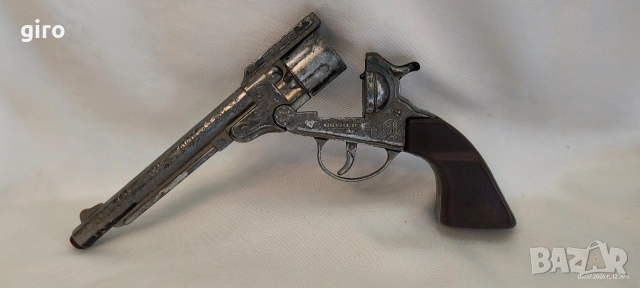 Стар метален пистолет с капси – Точно копие на Colt Peacemaker (Миротворец), снимка 10 - Колекции - 55174064