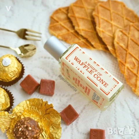 Парфюм шоколад Wicket Good на Gallagher Fragrances / Отливка A Whiff of Waffle Cone солен карамел  , снимка 5 - Унисекс парфюми - 54924990