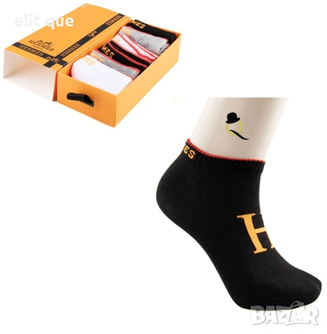 чорапи в кутия adidas jordan Versace Burberry Louis Vuitton , снимка 7 - Дамски чорапи - 55236704
