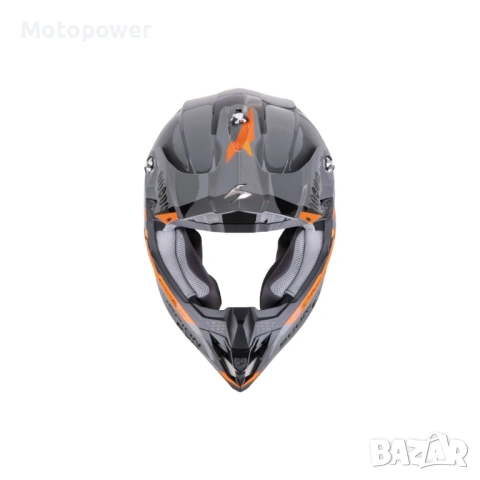 Scorpion Каска VX-16 Evo Air Rod Grey/Orange, снимка 3 - Аксесоари и консумативи - 54351075