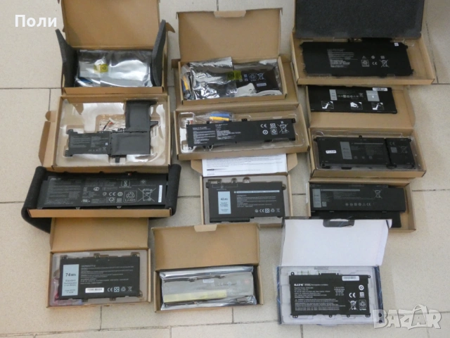 Нови качествени батерии за лаптопи Dell, HP, Lenovo, Asus, Apple..
