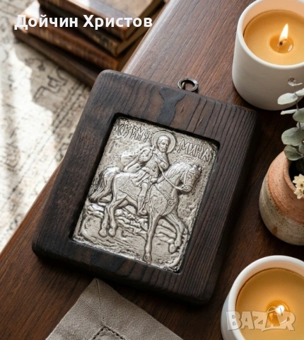 Свети Мина , снимка 3 - Икони - 54508155