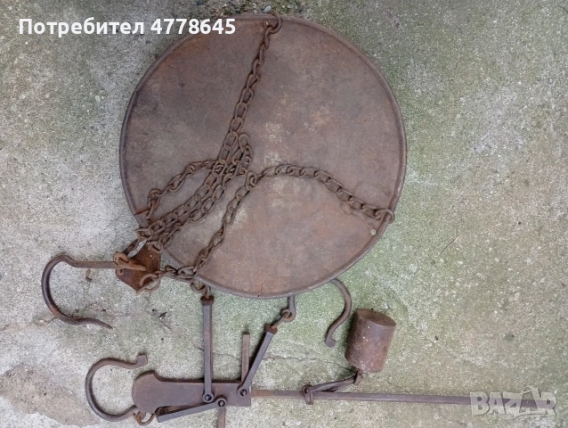 стар,античен български кантар., снимка 3 - Антикварни и старинни предмети - 54933153