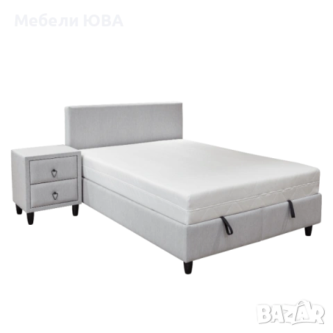 Спалня с МАТРАК метална конструкция!, снимка 2 - Спални и легла - 54200168