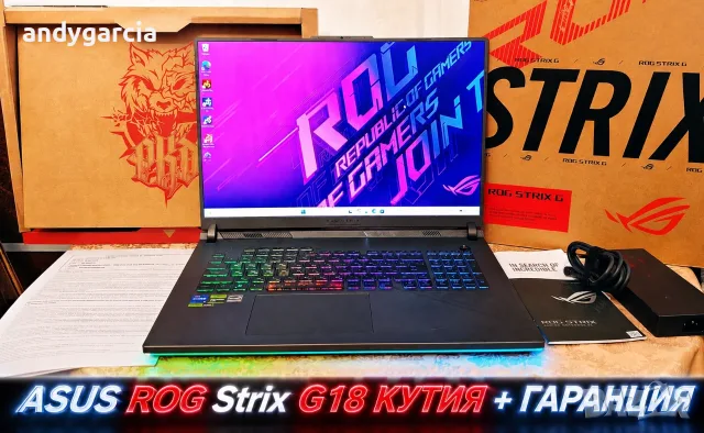ASUS ROG Strix G18 G814J/Intel Core i7-13650HX/NVidia RTX 4070 8GB/16GB RAM/1TB SSD NVME/18 IPS FHD+