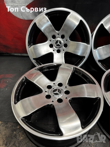 Оригинални алуминиеви джанти за Мерцедес (Mercedes), 17 цола, 5x112, снимка 6 - Гуми и джанти - 55330678