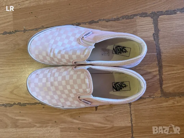 vans classic slip on platform pink check board shoes , снимка 3 - Маратонки - 55331950