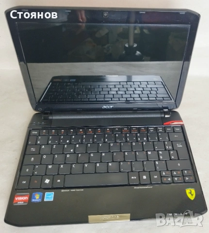 Лаптоп, нотбук Acer Ferrari One 200 - ОТЛИЧЕН, снимка 3 - Лаптопи за дома - 54500915