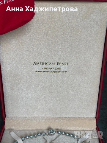 Перлена огърлица от American Pearl, снимка 4 - Колиета, медальони, синджири - 54389920