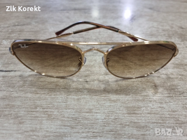 Слънчеви очила Rayban Gold, снимка 4 - Слънчеви и диоптрични очила - 54217855