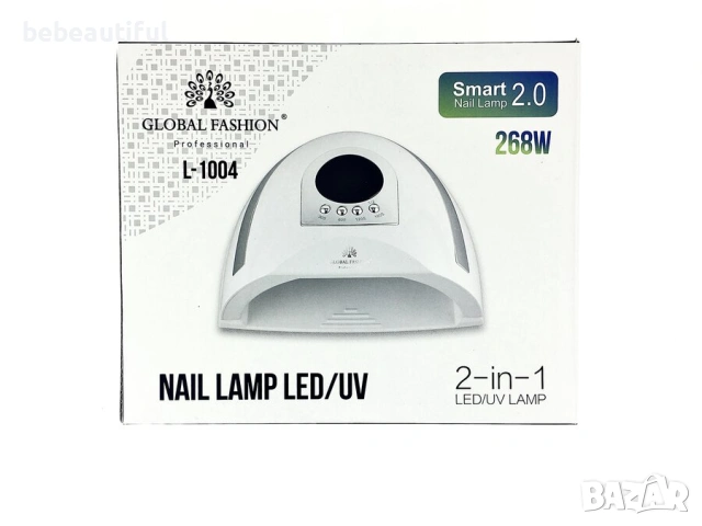 UV/Led комбинирана лампа с инфрачервени сензори за маникюр Global Fashion - 268W, снимка 4 - Продукти за маникюр - 54577020