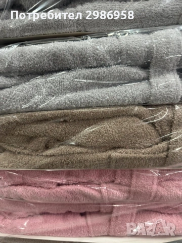 Памучни халати с качулка – UNISEX!, снимка 4 - Хавлиени кърпи - 54389556