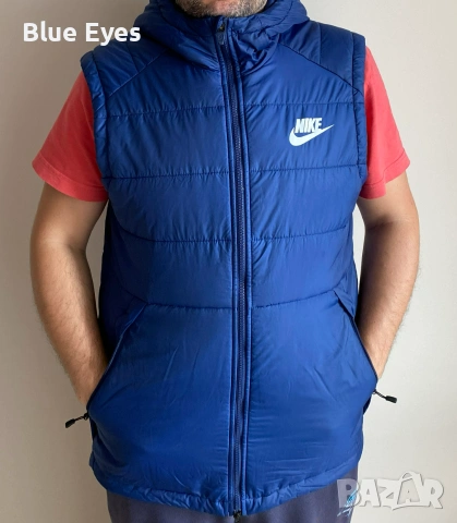 Мъжки елек с качулка Nike (Оригинал) XL, снимка 4 - Спортни дрехи, екипи - 54958236