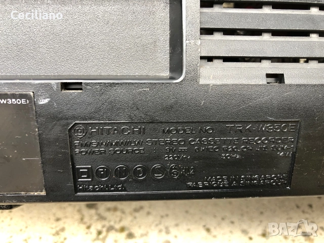 Радиокасетофон HITACHI TRK W350E, снимка 6 - Радиокасетофони, транзистори - 55266048