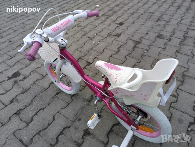 X Детски велосипед 14" FLOWER розов, снимка 7 - Велосипеди - 54395021