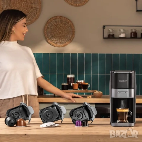 Мултикапсулна кафемашина 4в1 Cecotec Freestyle Compact Dark, снимка 4 - Кафемашини - 55076929