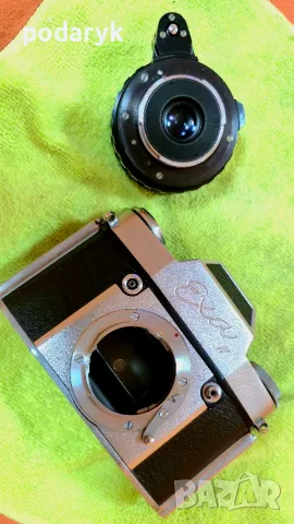 Ihagee Exa II + A. Schacht Ulm S-Travegon 35mm f/2.8 | Винтидж немски фотоапарат, снимка 3 - Фотоапарати - 55511940