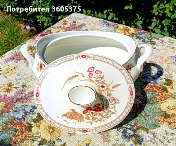 Супник английски порцелан на Royal Dalton , снимка 2 - Сервизи - 54795015