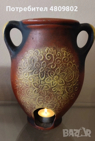 Свещник-Икона Богородица, снимка 2 - Икони - 54335124