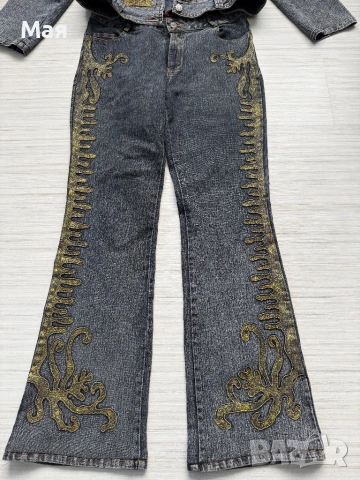 16 евро нов ластичен дънков комплект размер M-L. , снимка 4 - Дънки - 54235398