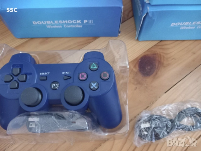 PS3 джойстици +кабелче за зареждане, снимка 2 - Джойстици и геймпадове - 55178573