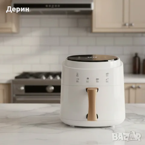 Дигитален въздушен фритюрник Cheffinger Led Air Fryer 1400W - 8L, снимка 4 - Фритюрници - 55402993