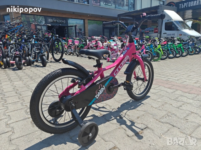 CROSS Алуминиев велосипед 16" DAISY нов розов, снимка 9 - Велосипеди - 54885076