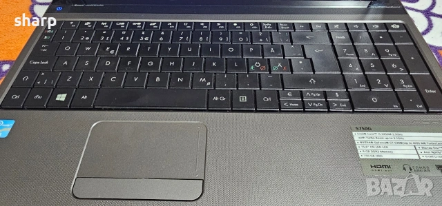 acer 5750g, снимка 6 - Лаптопи за дома - 54383119