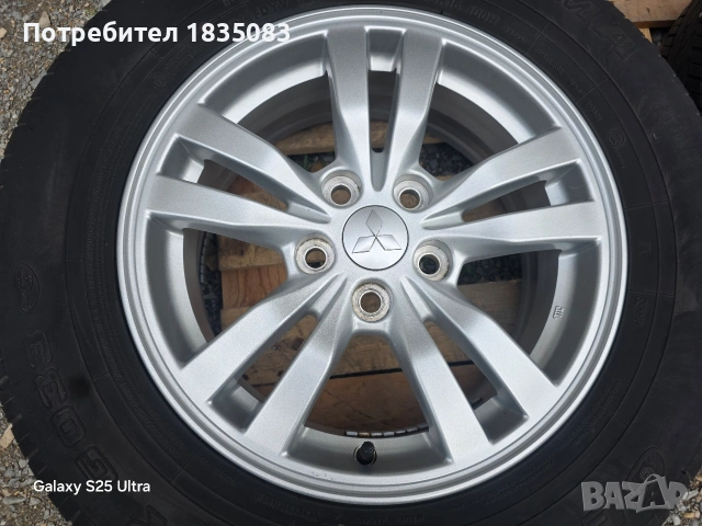 Лети джанти 16ки 5х114.3 Mitsubishi + летни гуми 215/70/16 Yokohama, снимка 5 - Гуми и джанти - 54822211