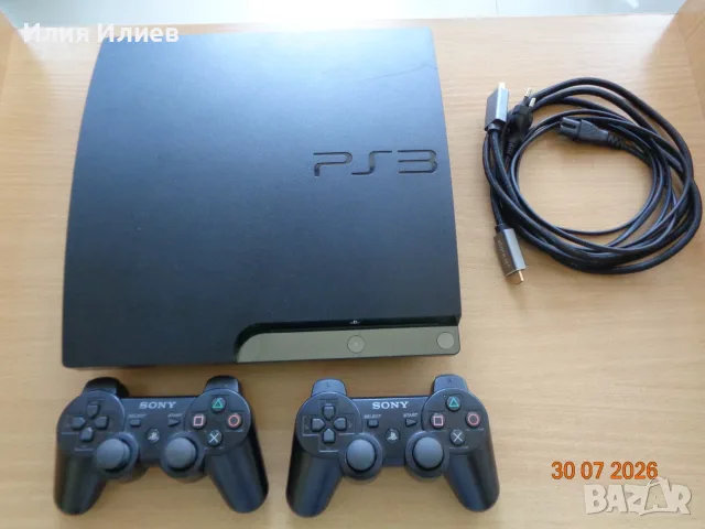 SONY PLAYSTATION 3 SLIM CECH - 2004B 250GB + 2 игри подарък