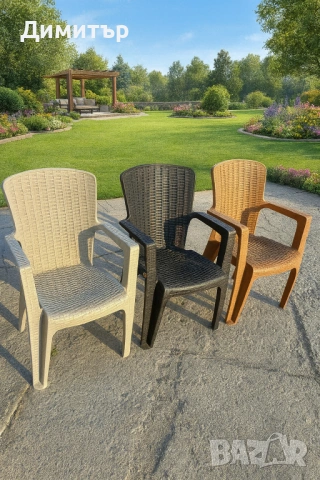 Комплект маса + 6 стола или 4 стола ратан 3 цвята и размери маси мод.1, снимка 2 - Маси - 54227360