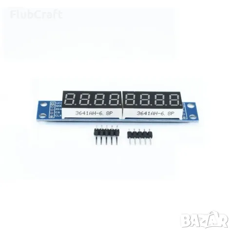 8 цифров LED дисплей (MAX7219) червен